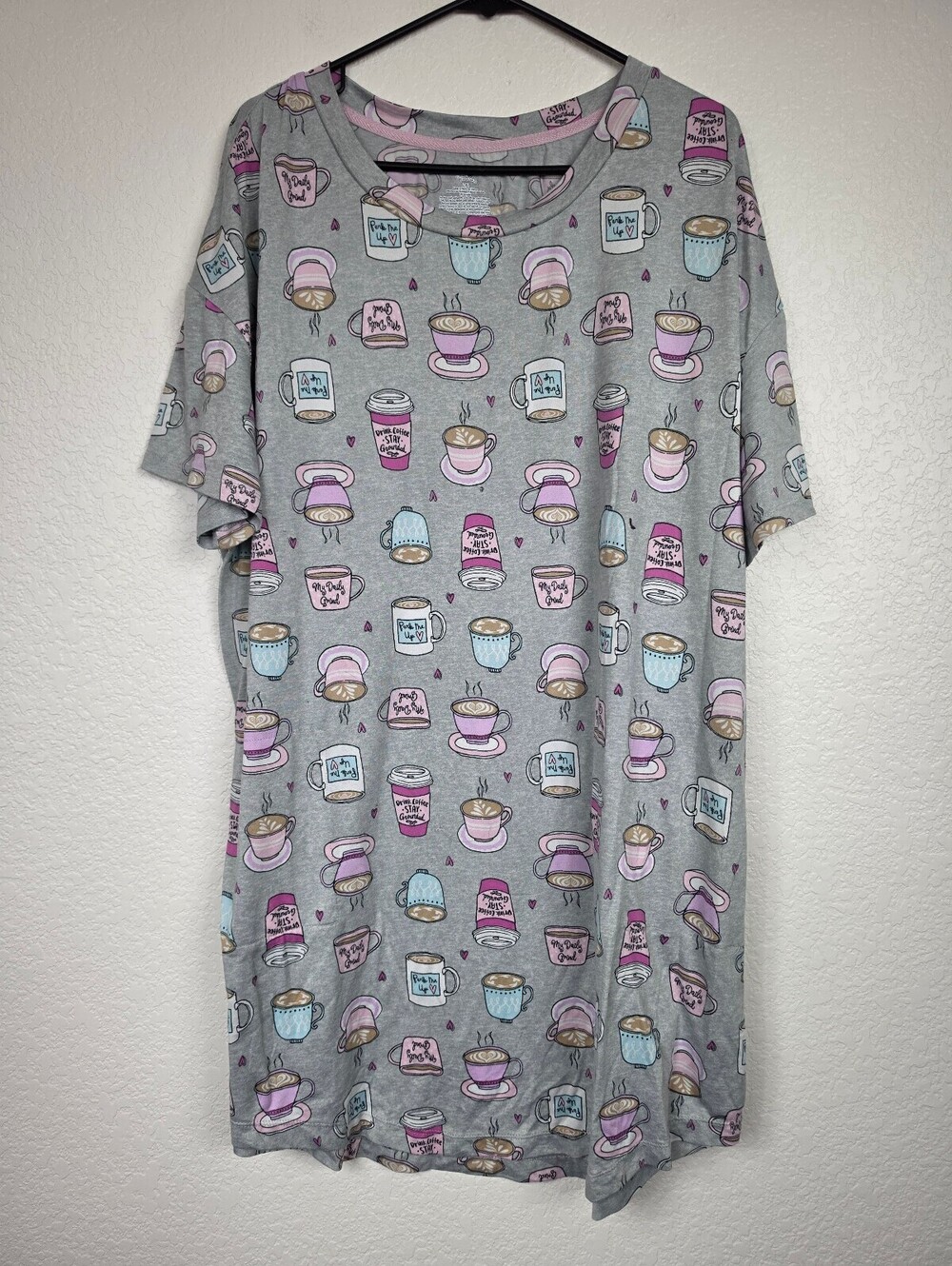 Secret Treasures Women's L-XL Gray Lounge Dress